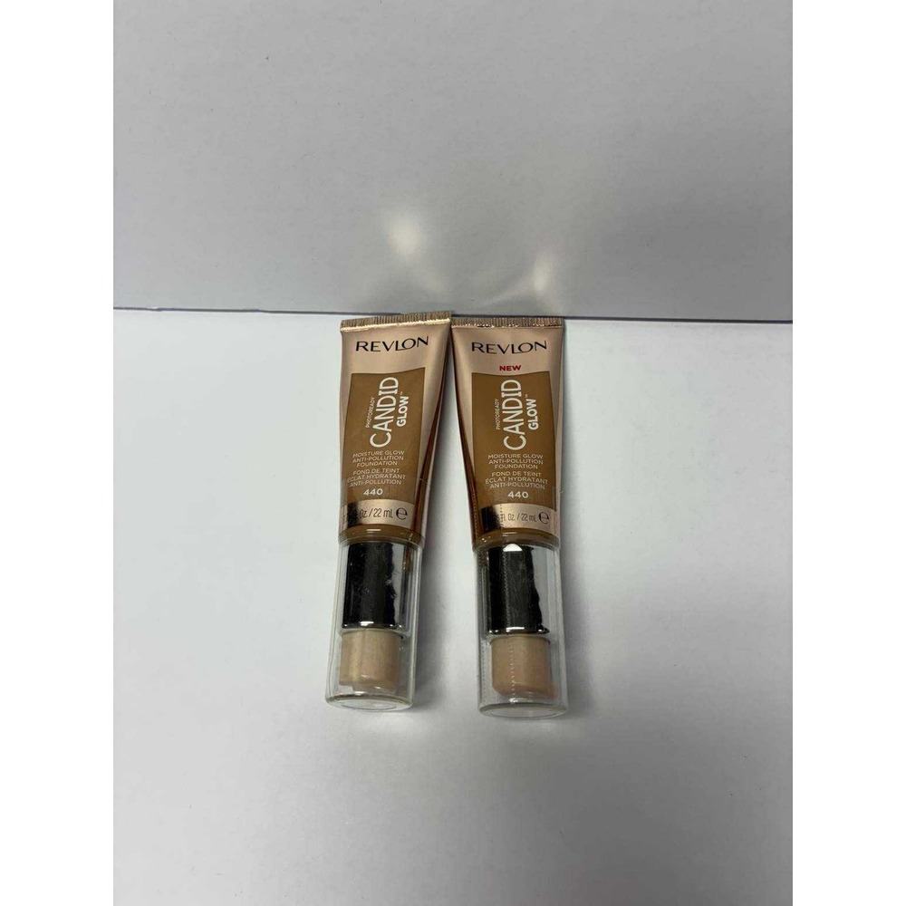 Revlon PhotoReady Candid Glow Foundation 440 Caramel Lot of 2 Moisture Glow